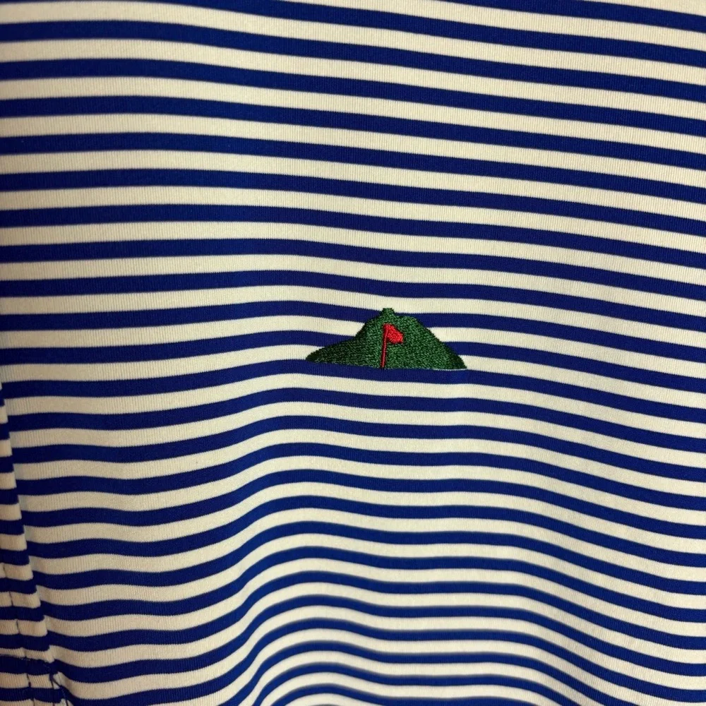 RLX Ralph Lauren Sport Blue and White Striped Golf Polo Shirt Size XL‎ Men’s - Picture 4 of 11
